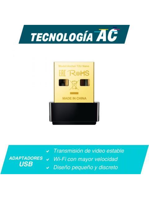 TP-LINK ADAPTADOR DE RED USB ARCHER T2U NANO INALAMBRICO WLAN 633 MBIT-S 2.4-5GHZ - Imagen 5