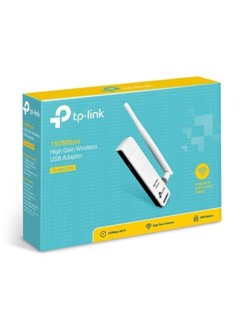 TP-LINK ADAPTADOR DE RED USB TL-WN722N INALAMBRICO 2.4 - 2.4835 GHZ CON ANTENA DE 4DBI - Imagen 5