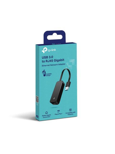 TP-LINK ADAPTADOR DE RED USB UE306 USB-A 3.0 MACHO - GIGABIT ETHERNET RJ-45 HEMBRA 1 GBIT-S NEGRO - Imagen 5