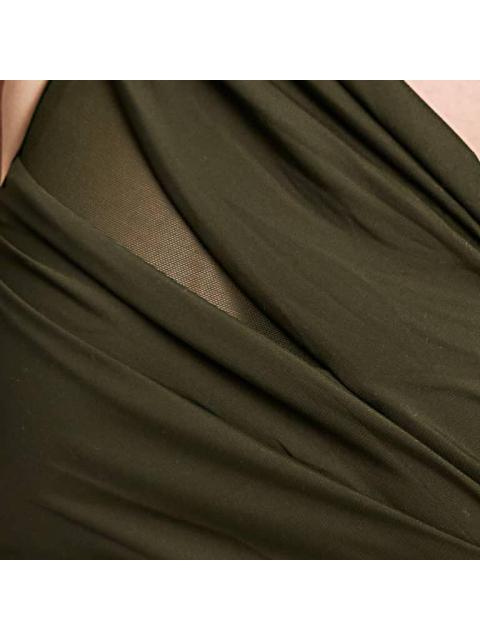 TRAJE DE BAÑO ASIMETRICO VERDE OLIVO HOLLY LAND - Imagen 6