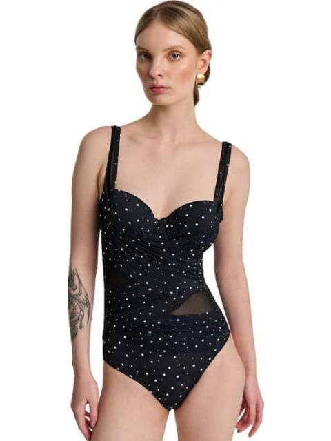 TRAJE DE BAÑO CON TRANSPARENCIAS NEGRO HOLLY LAND - Imagen 4
