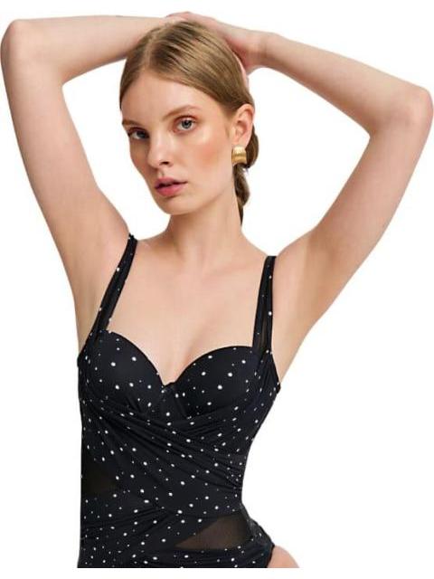 TRAJE DE BAÑO CON TRANSPARENCIAS NEGRO HOLLY LAND - Imagen 5