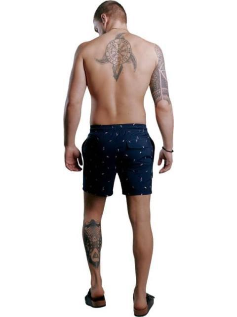 TRAJE DE BAÑO ESTAMPADO AZUL MARINO NEXT CO - Imagen 2