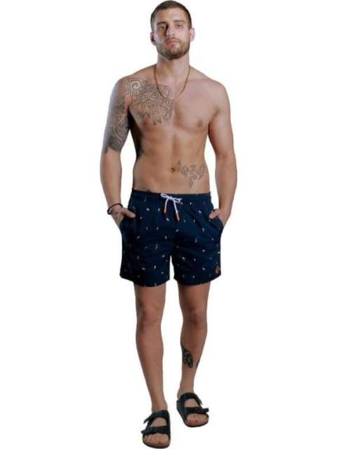 TRAJE DE BAÑO ESTAMPADO AZUL MARINO NEXT CO