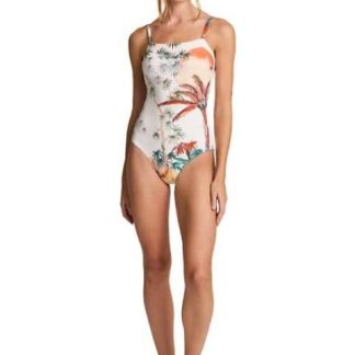TRAJE DE BAÑO ESTAMPADO BEIGE/HUESO HOLLY LAND