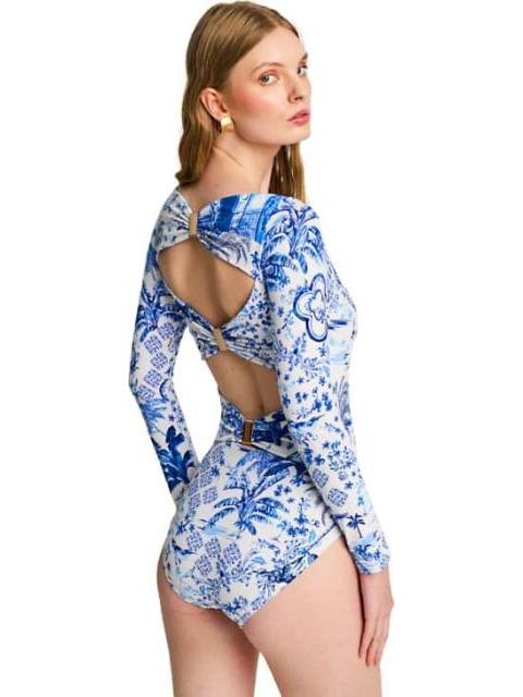 TRAJE DE BAÑO MANGA LARGA AZUL HOLLY LAND - Imagen 4