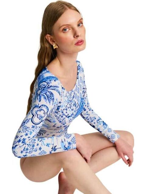 TRAJE DE BAÑO MANGA LARGA AZUL HOLLY LAND - Imagen 5
