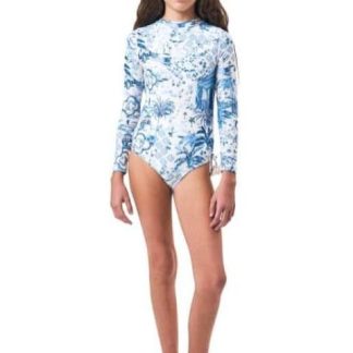 TRAJE DE BAÑO MANGA LARGA AZUL HOLLY LAND KIDS