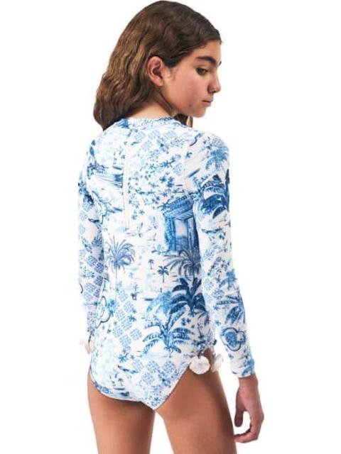 TRAJE DE BAÑO MANGA LARGA AZUL HOLLY LAND KIDS - Imagen 4