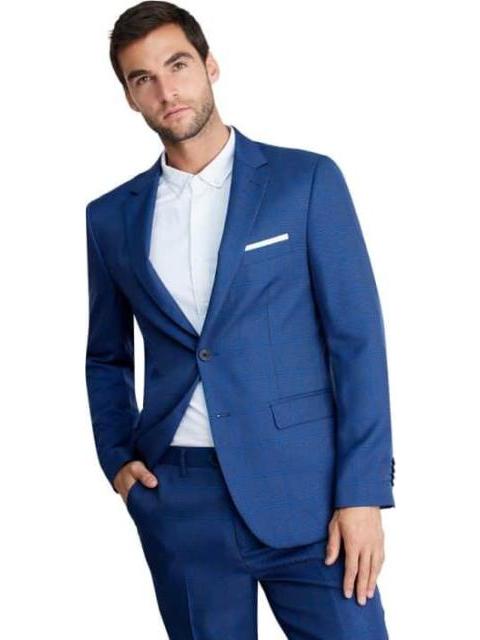 TRAJE DE VESTIR CUADROS AZUL HPC POLO - Imagen 4