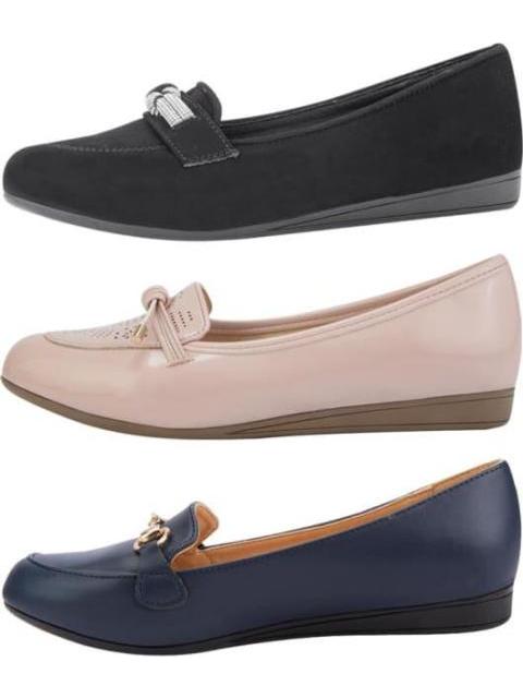 TRIPACK BALLERINAS CON ADORNO MULTICOLOR SHOSH - Imagen 6