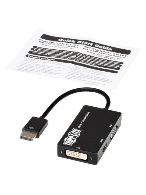 TRIPP LITE BY EATON ADAPTADOR DISPLAYPORT MACHO - HDMI-DVI-VGA HEMBRA NEGRO - Imagen 7