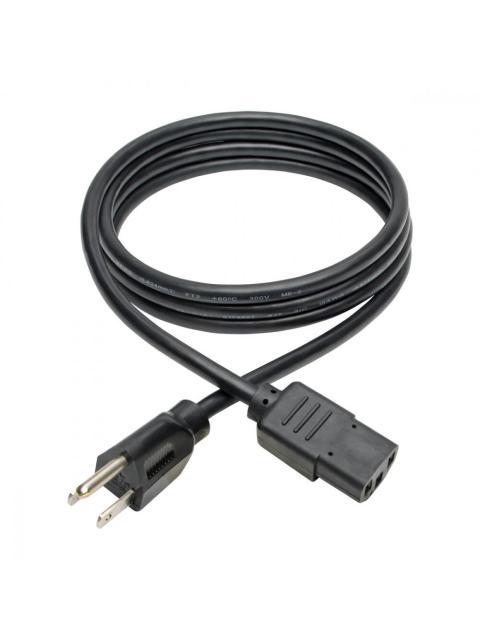 TRIPP LITE BY EATON CABLE DE PODER NEMA 5-15P MACHO - C13 COUPLER HEMBRA 1.83 METROS NEGRO - Imagen 2