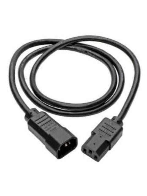 TRIPP LITE BY EATON CABLE DE PODER PARA PC C14 COUPLER MACHO - C13 HEMBRA COUPLER 1.22 METROS NEGRO - Imagen 3