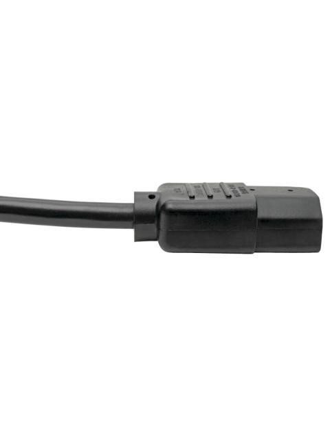TRIPP LITE BY EATON CABLE DE PODER PARA PC C14 COUPLER MACHO - C13 HEMBRA COUPLER 1.22 METROS NEGRO - Imagen 6