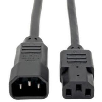 TRIPP LITE BY EATON CABLE DE PODER PARA PC C14 COUPLER MACHO - C13 HEMBRA COUPLER 61CM NEGRO