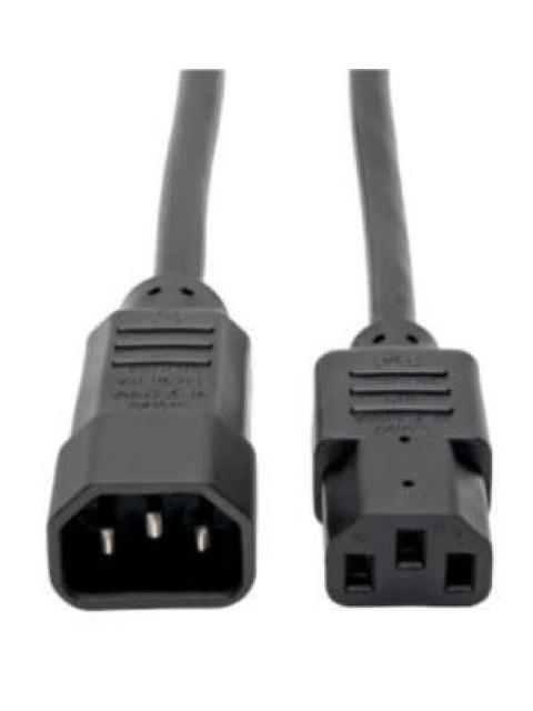 TRIPP LITE BY EATON CABLE DE PODER PARA PC C14 COUPLER MACHO - C13 HEMBRA COUPLER 61CM NEGRO