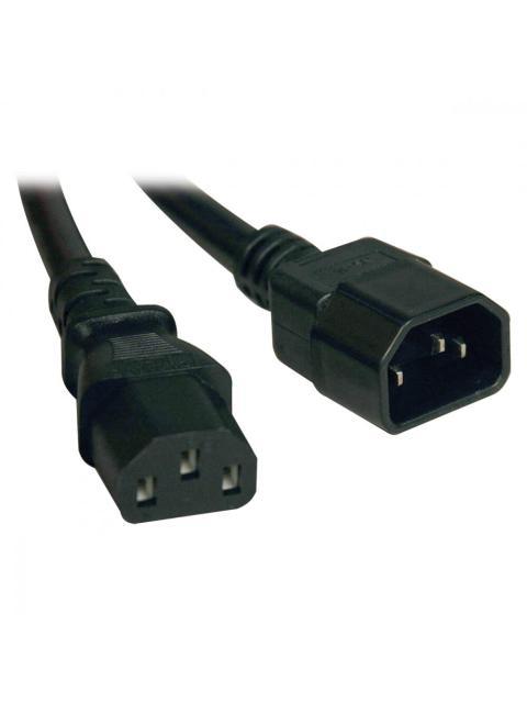 TRIPP LITE BY EATON CABLE DE PODER PARA PC C14 COUPLER MACHO - C13 HEMBRA COUPLER 91CM NEGRO