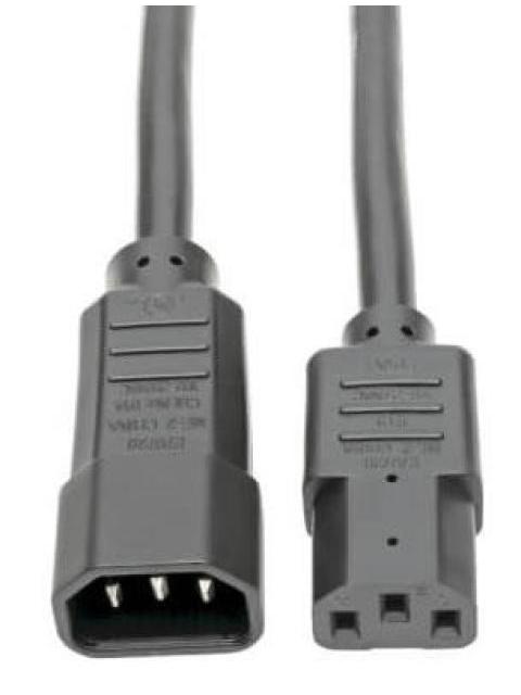TRIPP LITE BY EATON CABLE DE PODER PARA USO PESADO IEC-320-C14 - IEC-320-C13 1.83 METROS NEGRO