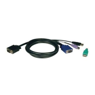 TRIPP LITE BY EATON KIT CABLE SWITCH KVM PS-2 & USB (2 EN 1) 1.83 METROS PARA B042