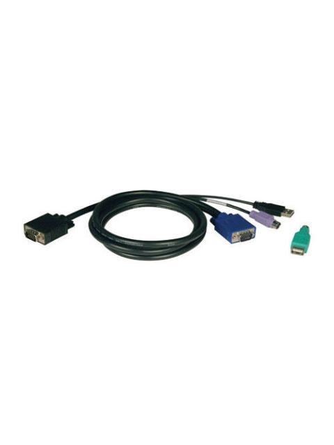 TRIPP LITE BY EATON KIT CABLE SWITCH KVM PS-2 & USB (2 EN 1) 1.83 METROS PARA B042