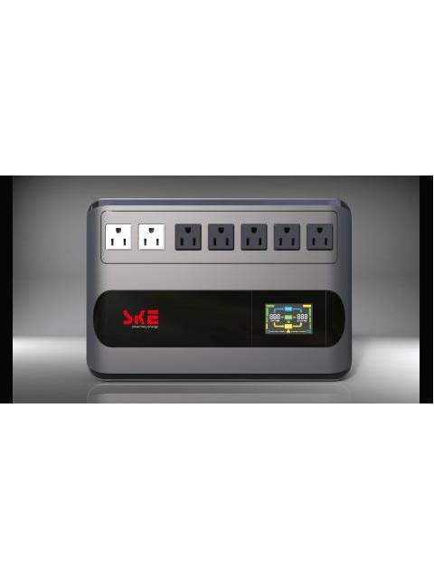 UPS INTERACTIVO SKE ENERGY GF1000 1000VA-600W COLOR PLATA Y NEGRO VOLTAJE DE ENTRADA Y SALIDA 120V - Imagen 2