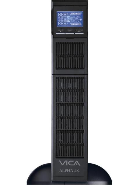 UPS ONLINE CON DOBLE CONVERSION TORRE-RACK VICA ALPHA 2K 2000 VA 2000 W NEGRO