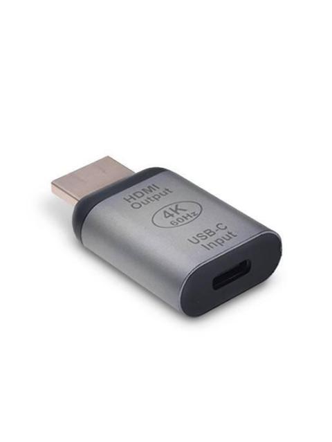 URBAN BALANCE ADAPTADOR HDMI MACHO - USB C HEMBRA PLATA - Imagen 3