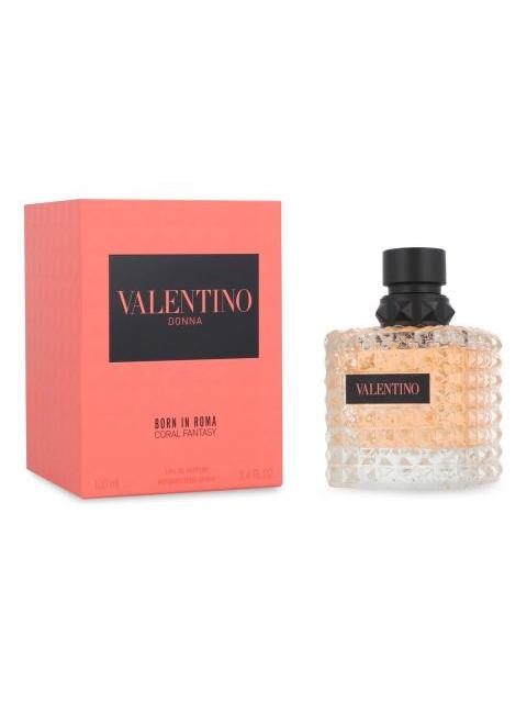 PERFUME VALENTINO CORAL FANTASY BORN IN ROMA FLORAL FRUTAL MUJER 100ML - Imagen 3