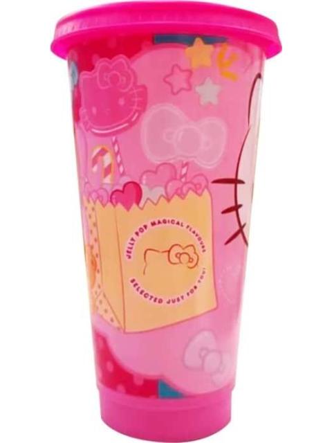 VASO CON POPOTE HELLO KITTY MULTICOLOR HELLO KITTY - Imagen 5
