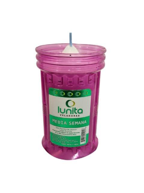 VELADORA LUNITA ECOLOGICA VASO SEM ED SEM SURT 1 PZ.