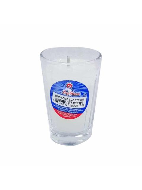 VELADORA LUZ ETERNA VASO LIMON SUPER EXTRA 1 PZ.