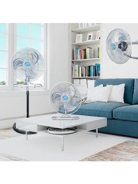 VENTILADOR 3 EN 1 DE 18 3 VELOCIDADES SET DE DOS VENTILADORES 3 EN 1 18 NEGRO SEATLEO COMERCE - Imagen 6