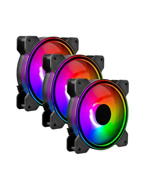 VENTILADOR BALAM RUSH EOLOX BLAZE EX50K 3X 120MM 1500RPM ARGB NEGRO