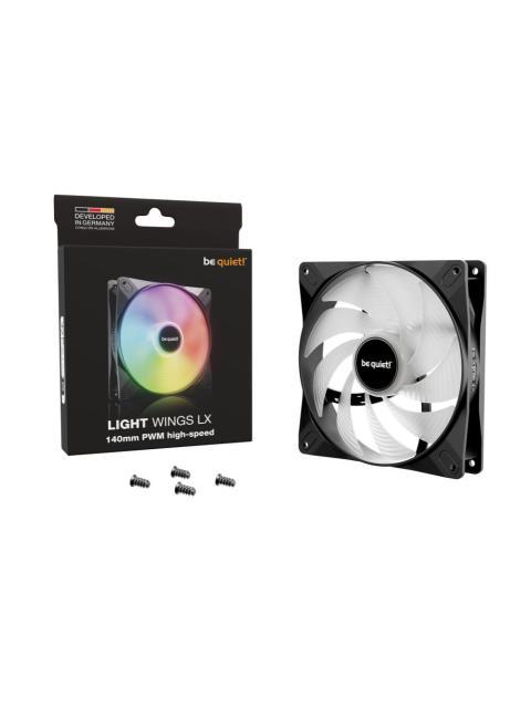 VENTILADOR BE QUIET! LIGHT WINGS LX 140MM 1800RPM ARGB NEGRO - Imagen 5