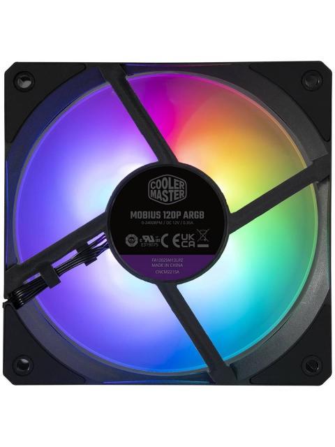 VENTILADOR COOLER MASTER MOBIUS 120P RGB 120MM 2400RPM (MFZM2DN24NP2R1) - Imagen 3