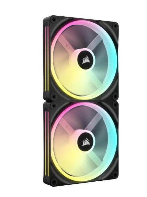 VENTILADOR CORSAIR ICUE LINK QX140 RGB 140MM 400 - 2000RPM NEGRO - 2 PIEZAS - Imagen 8