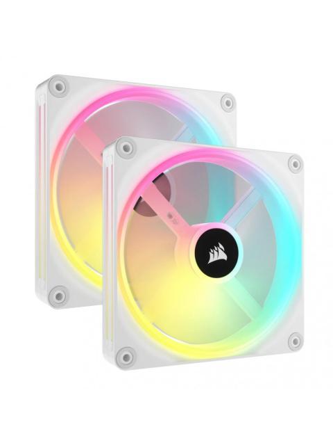 VENTILADOR CORSAIR ICUE LINK QX140 RGB 2X 140MM 2000RPM RGB BLANCO