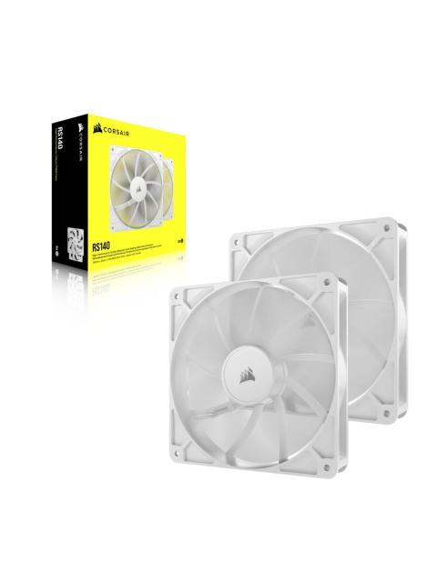 VENTILADOR CORSAIR PWM RS140 2X 140MM 1700RPM BLANCO - Imagen 4