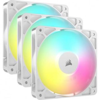 VENTILADOR CORSAIR RS120 3X 120MM 2100RPM ARGB BLANCO