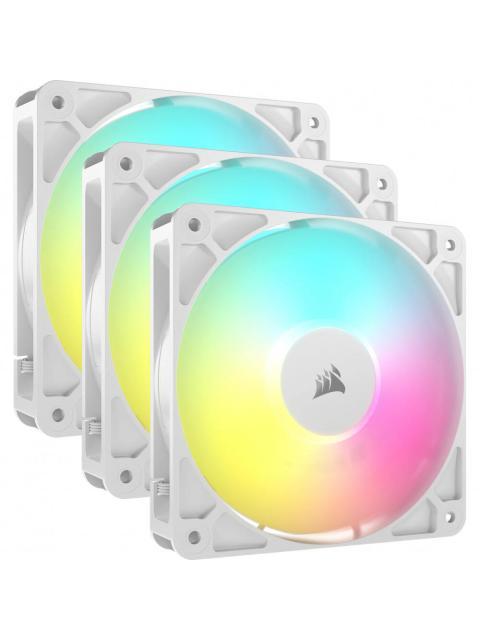 VENTILADOR CORSAIR RS120 3X 120MM 2100RPM ARGB BLANCO