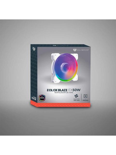VENTILADOR DE 120MM ARGB BALAM RUSH EOLOX BLAZE EX50W VELOCIDAD 1500 RPM FLUJO DE AIRE 28.76 CFM - Imagen 4
