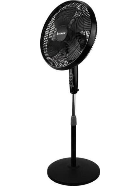 VENTILADOR DE PEDESTAL 16 3 VELOCIDADES SET DE DOS VENTILADORES DE 16 PEDESTAL NEGRO SEATLEO COMERCE - Imagen 2
