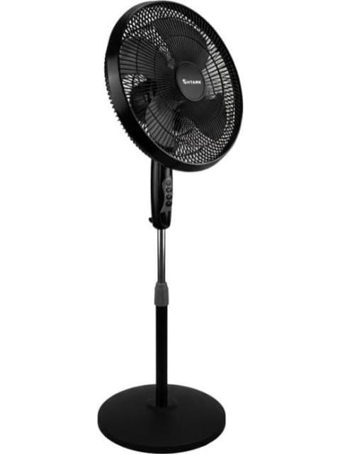 VENTILADOR DE PEDESTAL 16 3 VELOCIDADES SET DE DOS VENTILADORES DE 16 PEDESTAL NEGRO SEATLEO COMERCE - Imagen 4