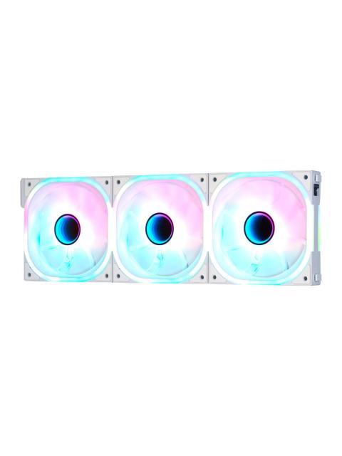 VENTILADOR GAME FACTOR FKG500-BK RGB 120MM 1900RPM BLANCO - 3 PIEZAS - Imagen 2