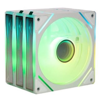 VENTILADOR NACEB NA-0650B 3X 120MM 1400RPM ARGB BLANCO
