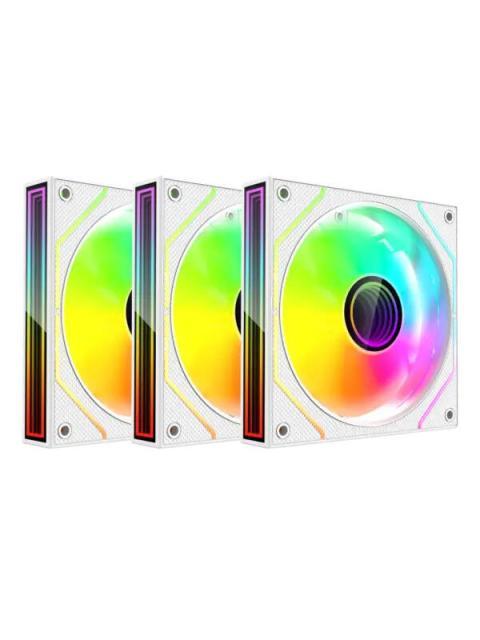 VENTILADOR XZEAL XZ1115 3X 120MM 1200RPM ARGB BLANCO
