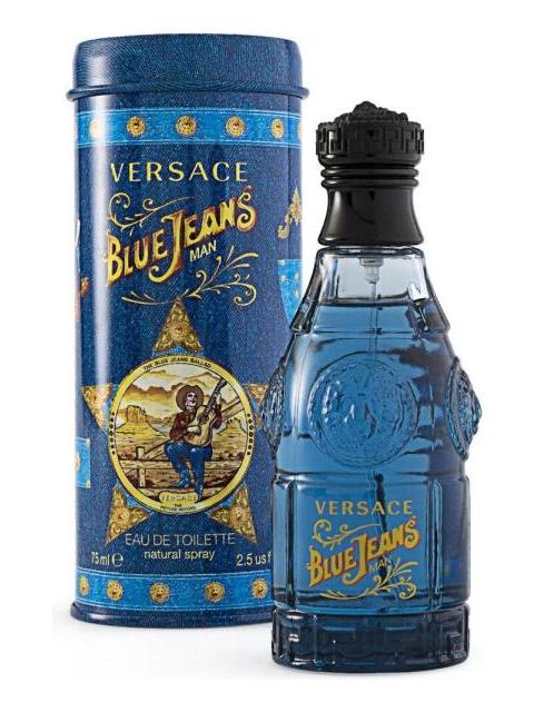 PERFUME VERSACE BLUE JEANS HOMBRE 75ML EDT SPRAY AROMATICO FOUGERE - Imagen 4