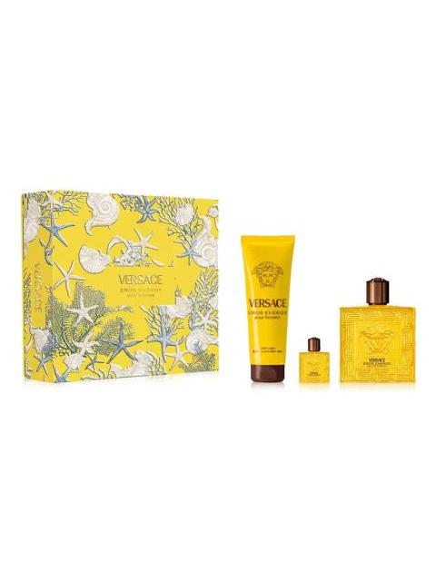 VERSACE EROS SET PERFUME HOMBRE EDP 100ML AMADERADO CITRICO