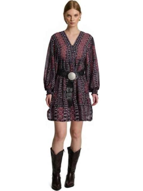 VESTIDO CAMISERO ESTAMPADO AZUL MARINO HOLLY LAND